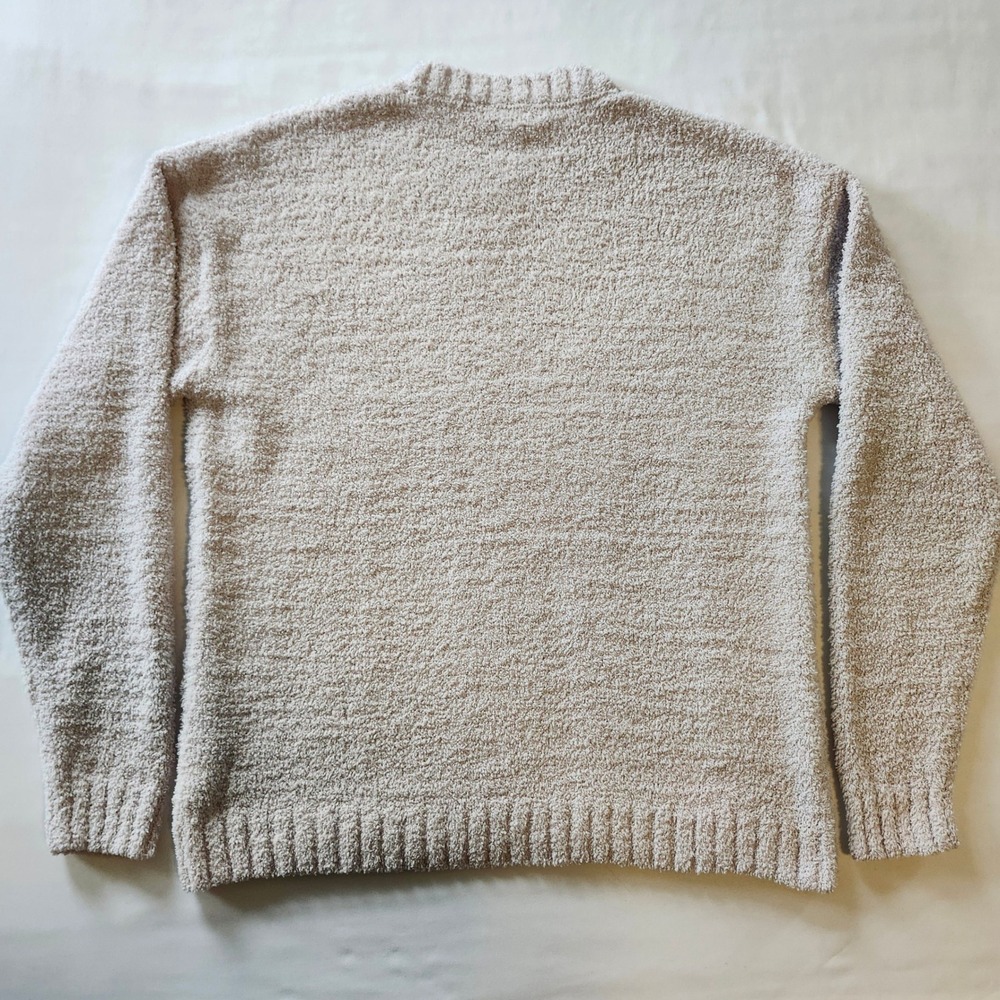 Carbon 2 Cobalt Womens Small Oatmeal Beige Boucle Knit Sweater and Jogger Set - Picture 5 of 10